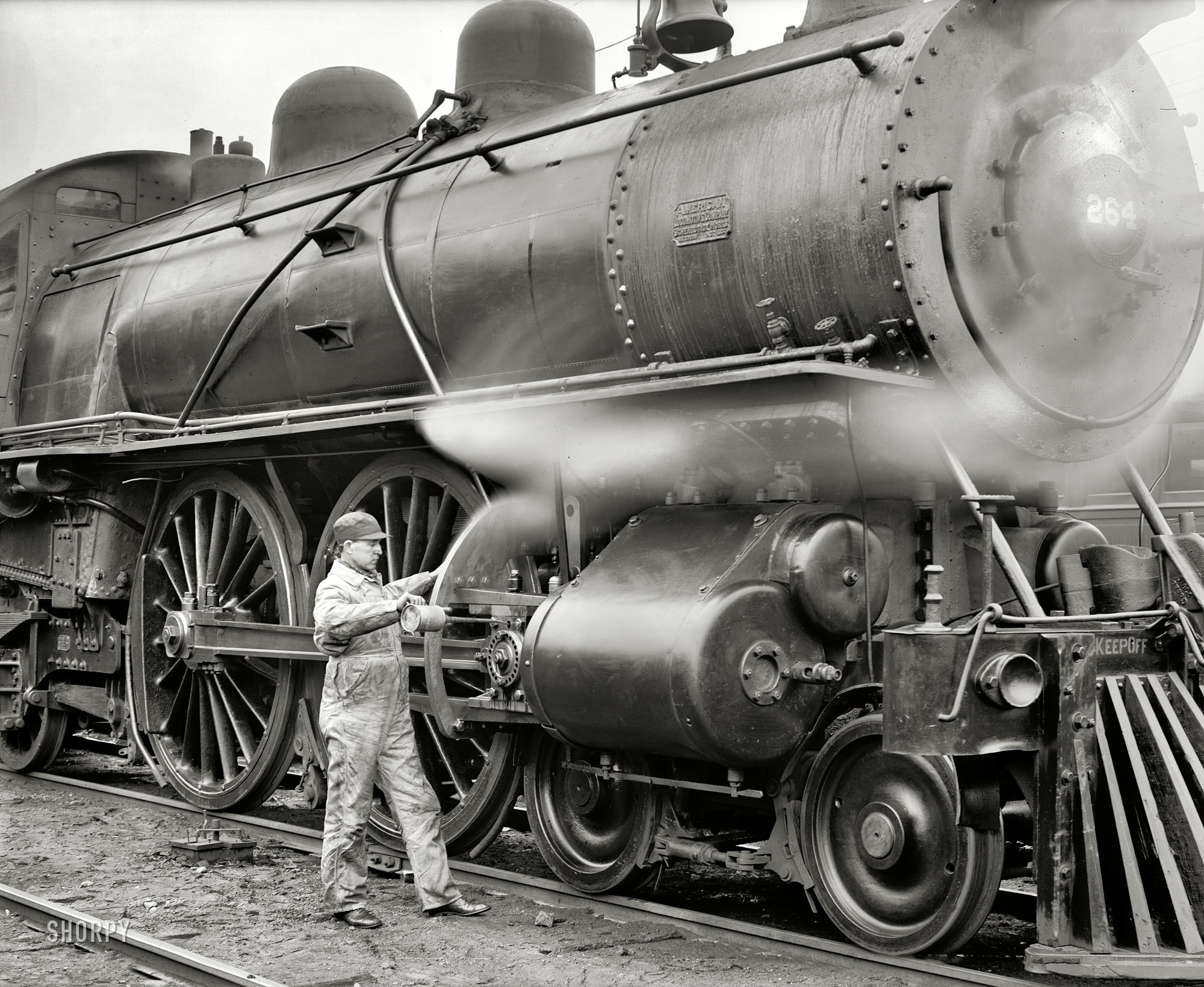 Train engineer at work