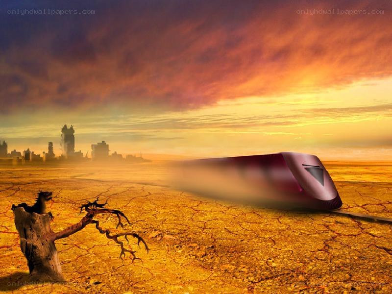 Train in a Drought-Stricken Land