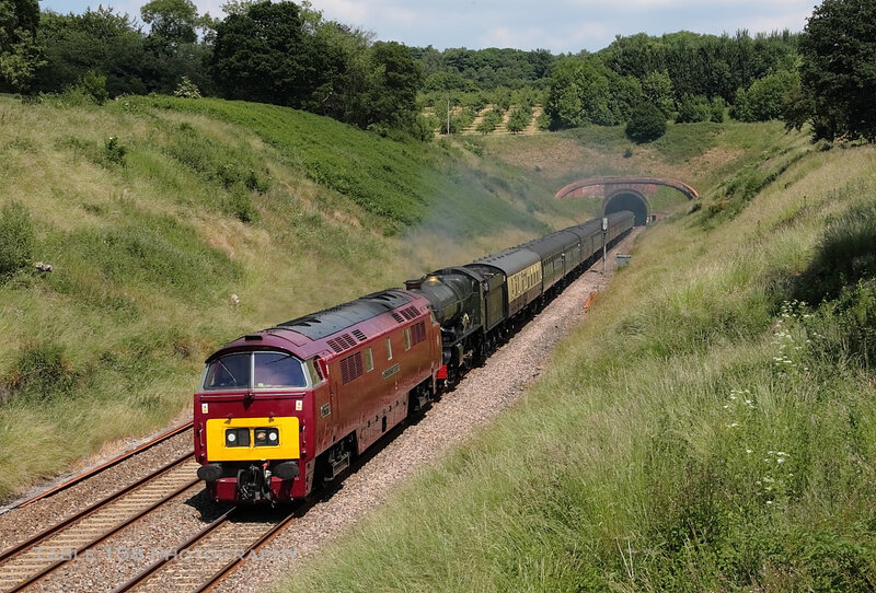 Train in a Railway Cutting