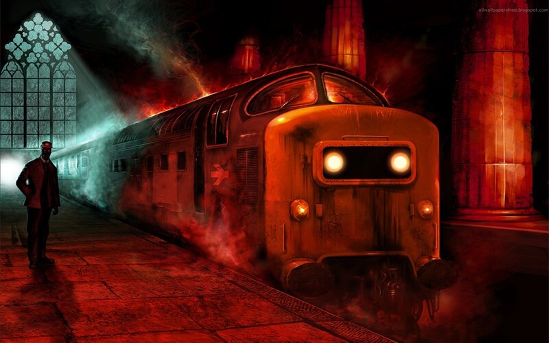 Train in a Station — Red