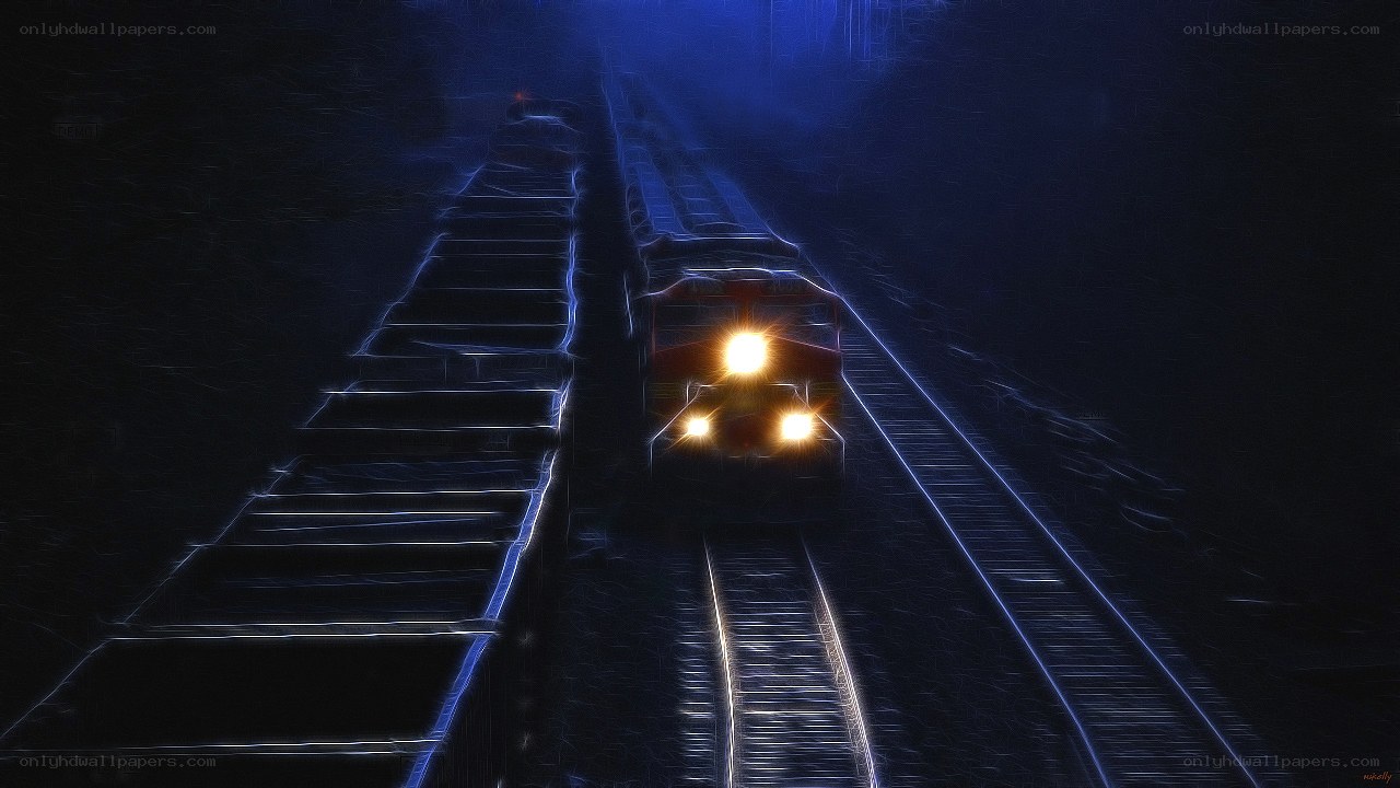 train in dark tunnel