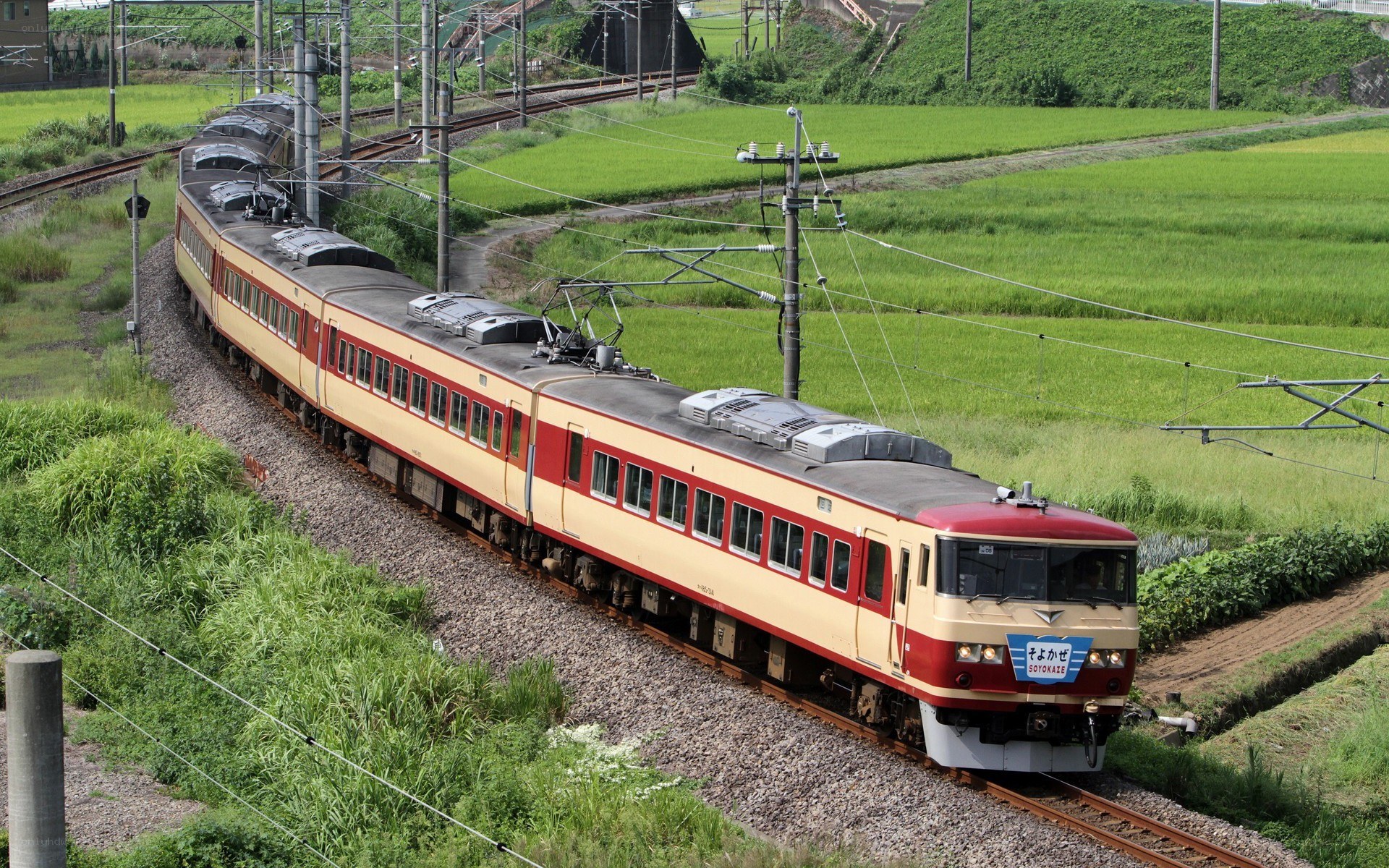 Train in rural Japan