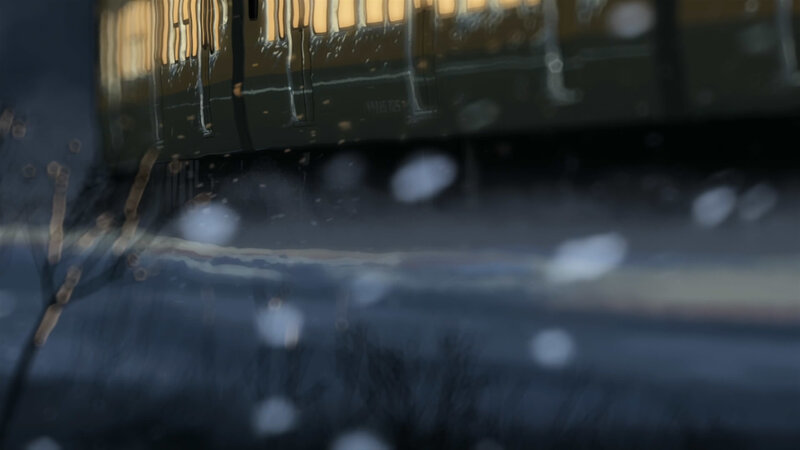 train in snowy weather