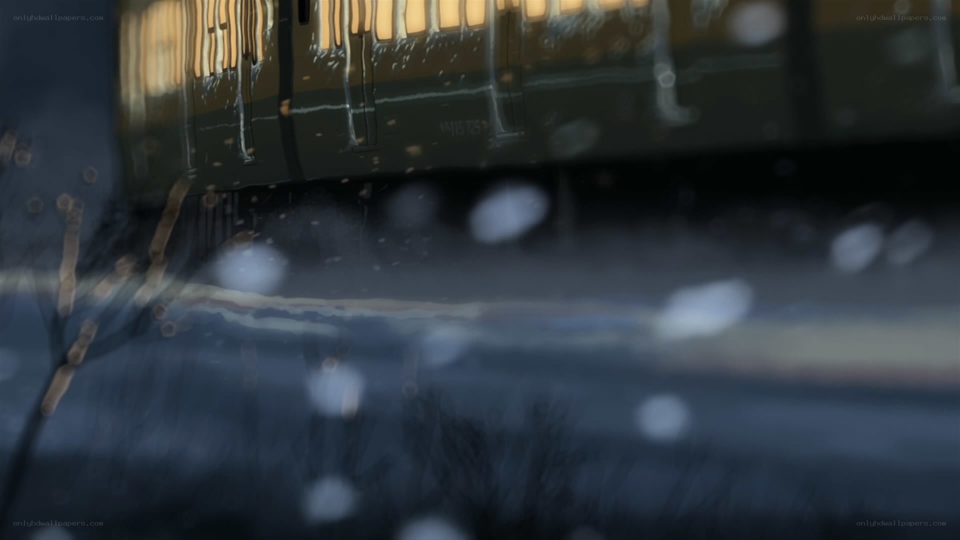 train in snowy weather