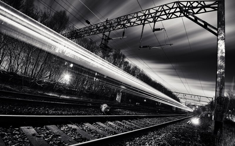 Train Light Trail