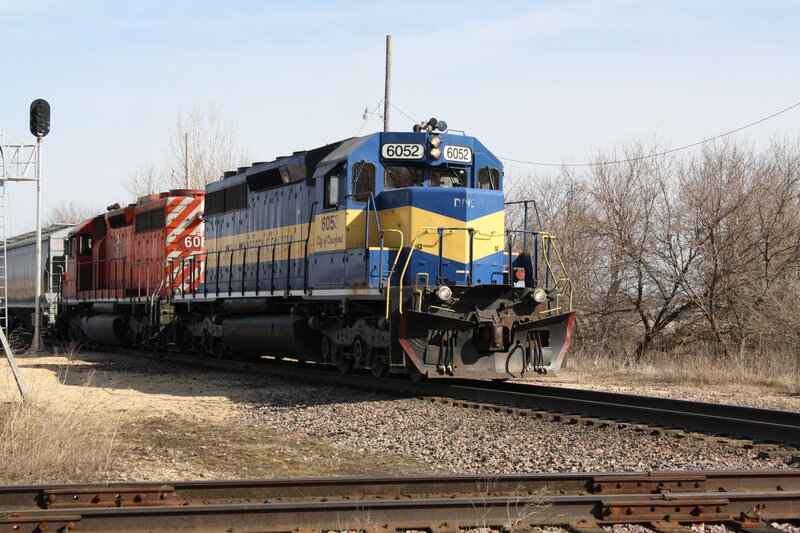 Train on a track