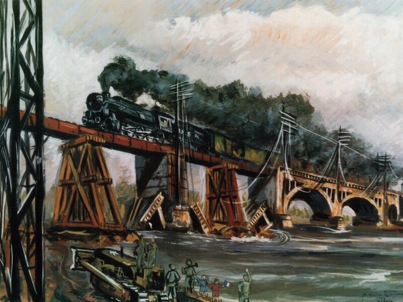 Train on Bridge