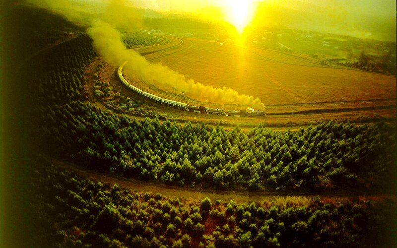 Train on Curved Track