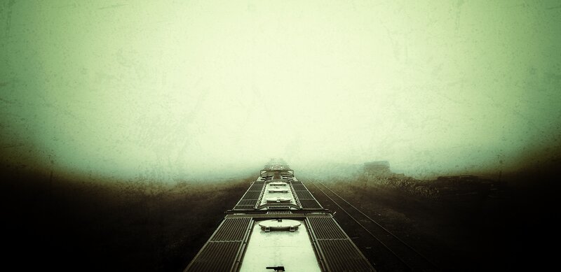 Train on Foggy Tracks — Green