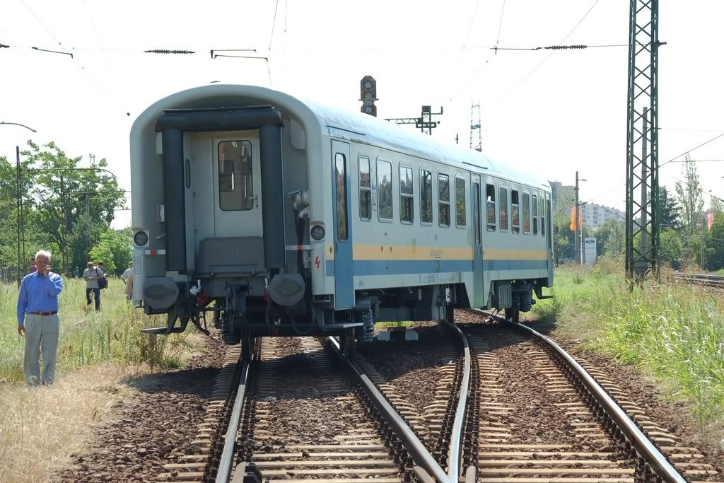 Train on railway tracks