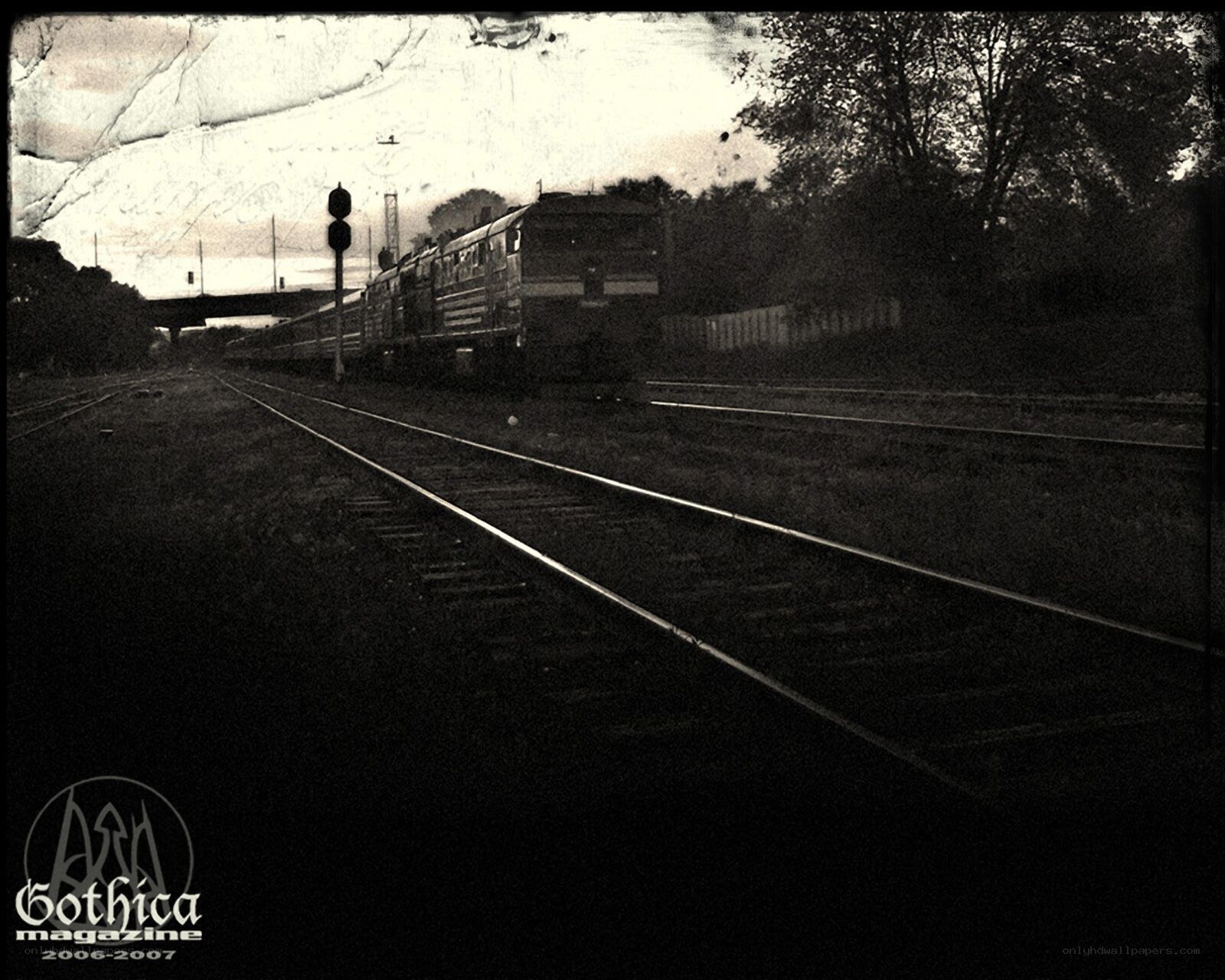 Train on railway tracks
