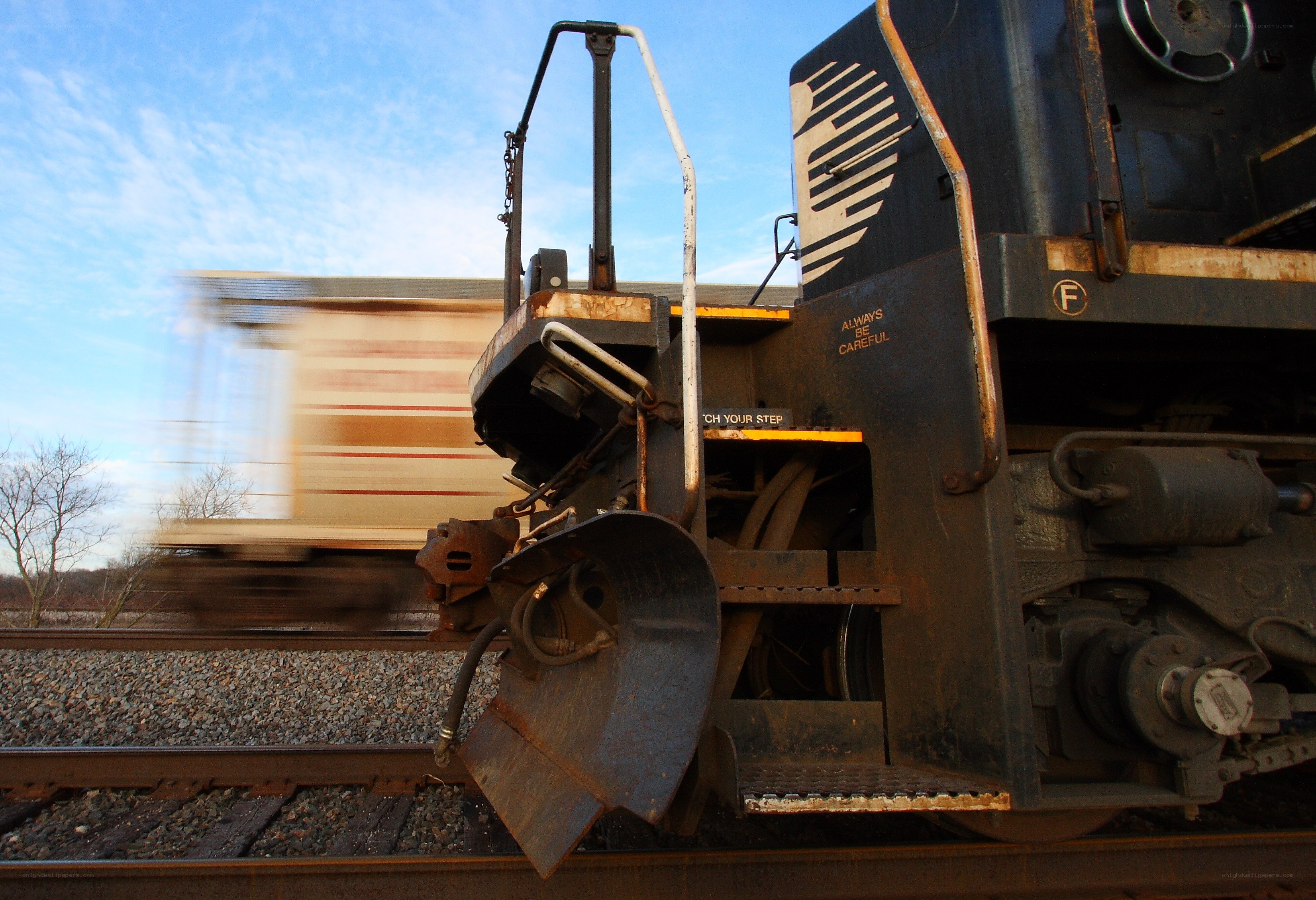 Train on the tracks