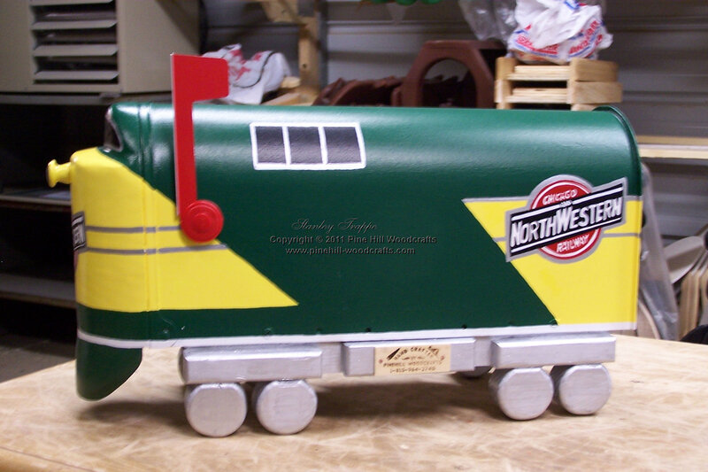 Train-shaped Mailbox