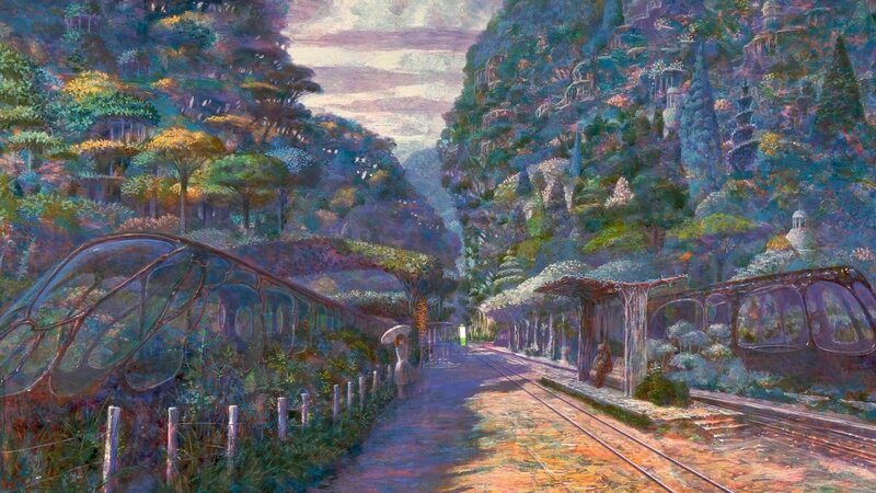 Train Station in Forest