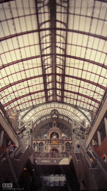 Train Station Interior — Gray, Dramatic
