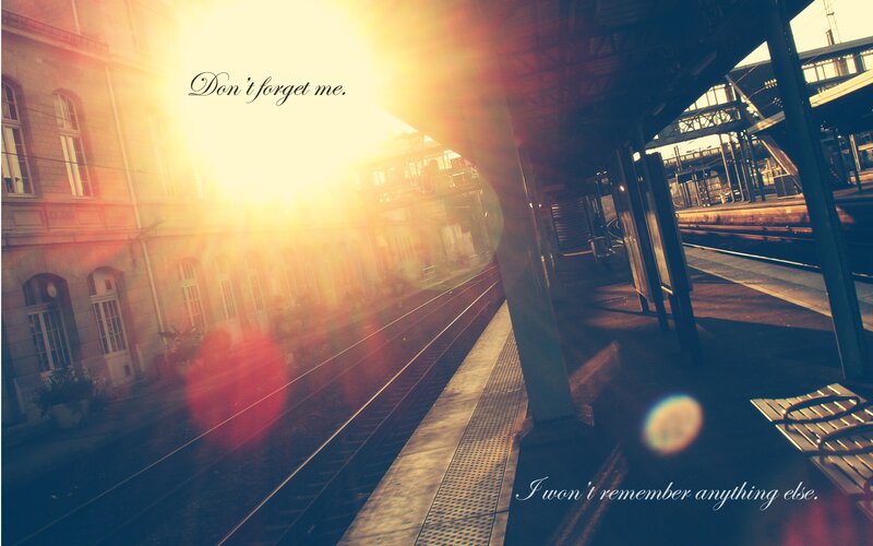 Train Station Platform — Yellow, Dramatic, Sunset