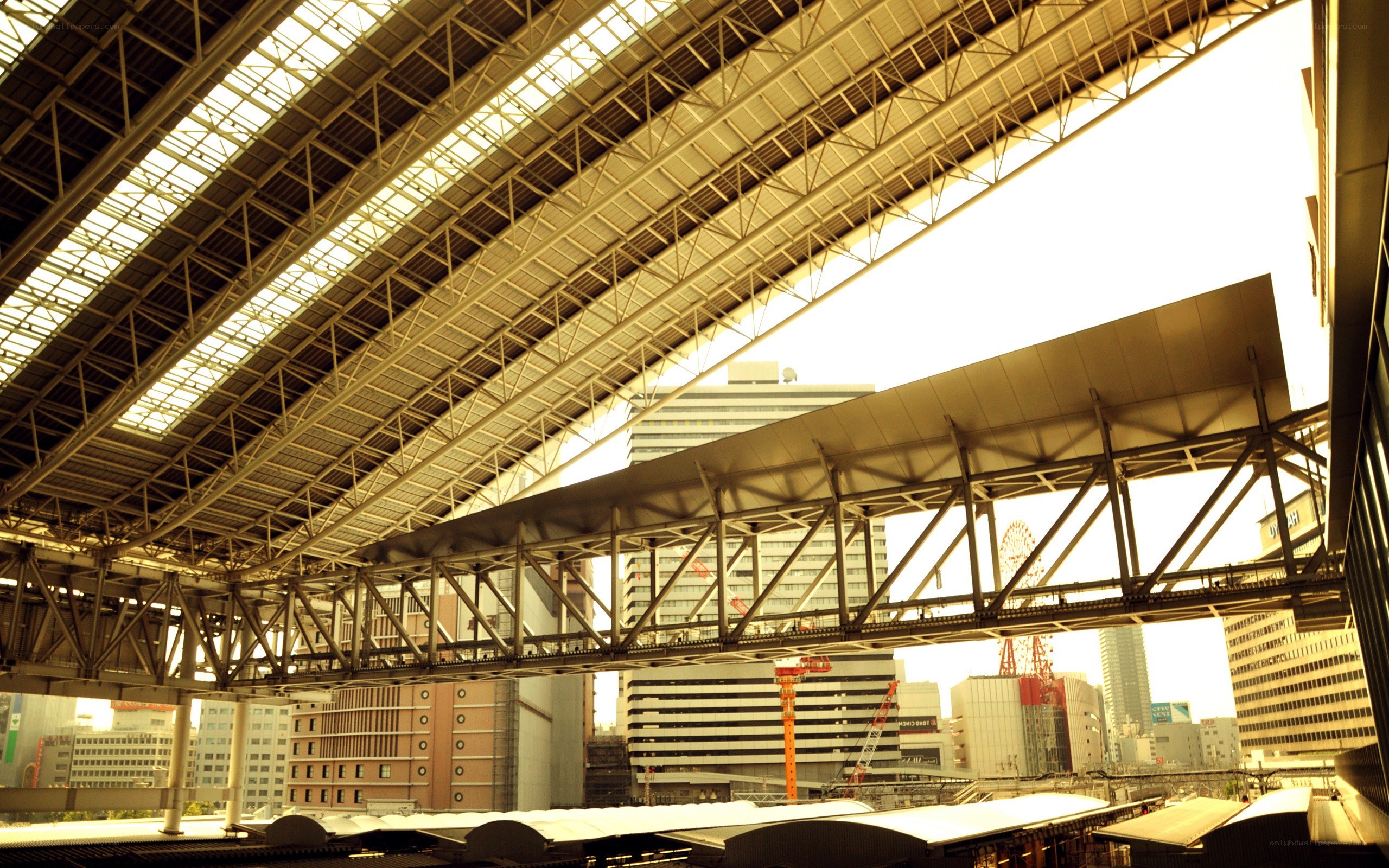 train station roof structure