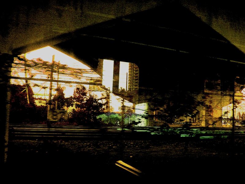 train station underpass view
