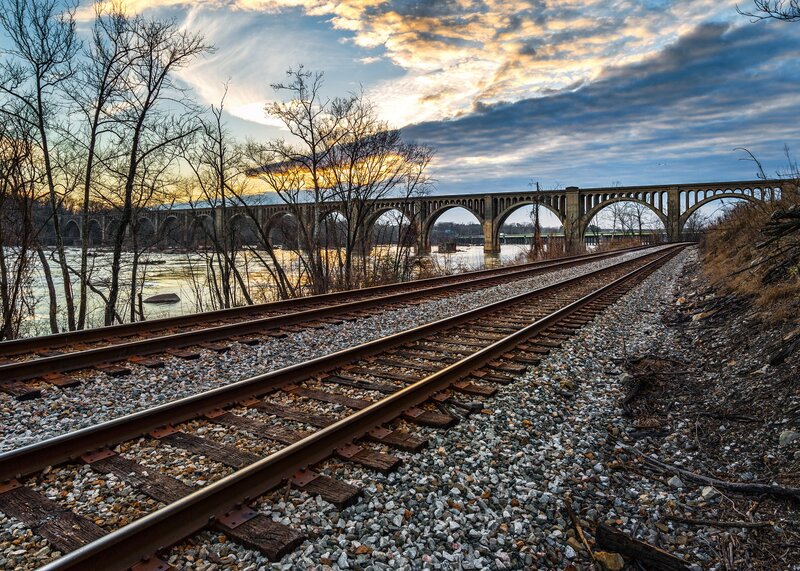 Train Tracks and Bridge