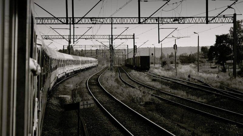 Train tracks at a railway junction