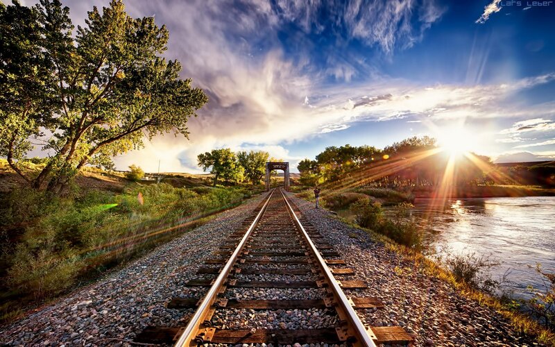 Train Tracks by River