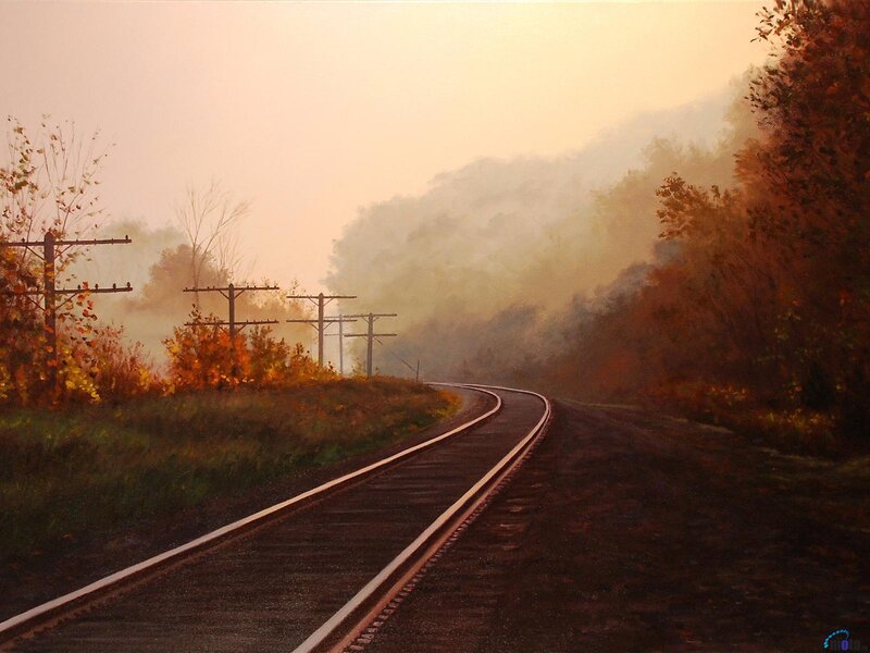 Train Tracks in Autumn