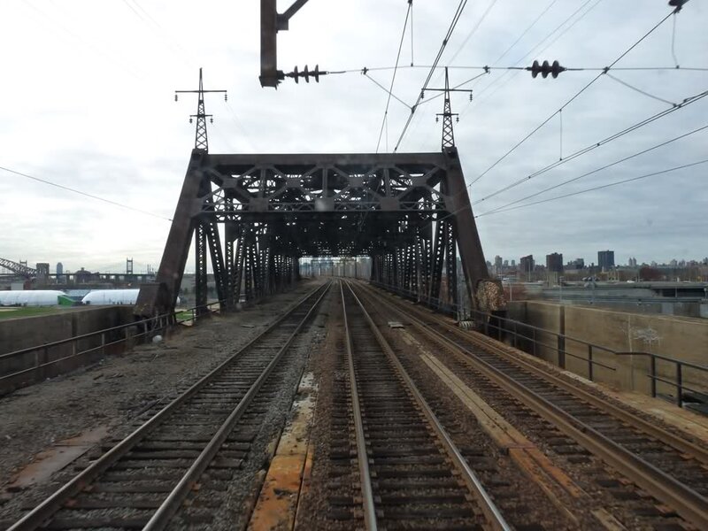 Train Tracks on Bridge — Gray, Industrial