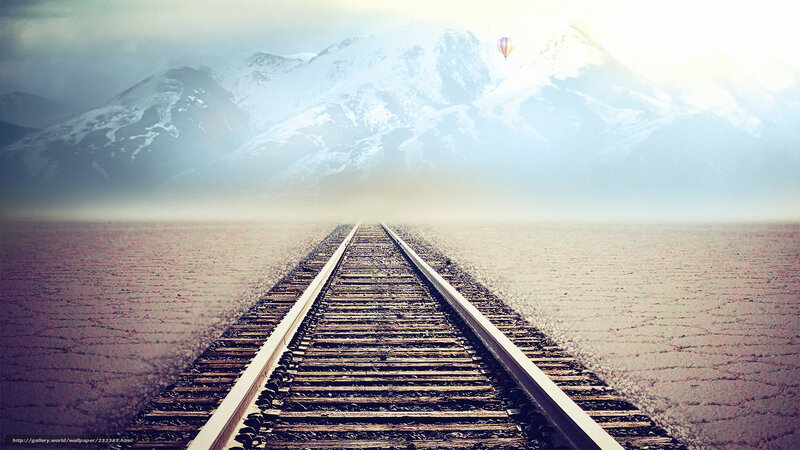 Train tracks to the mountains