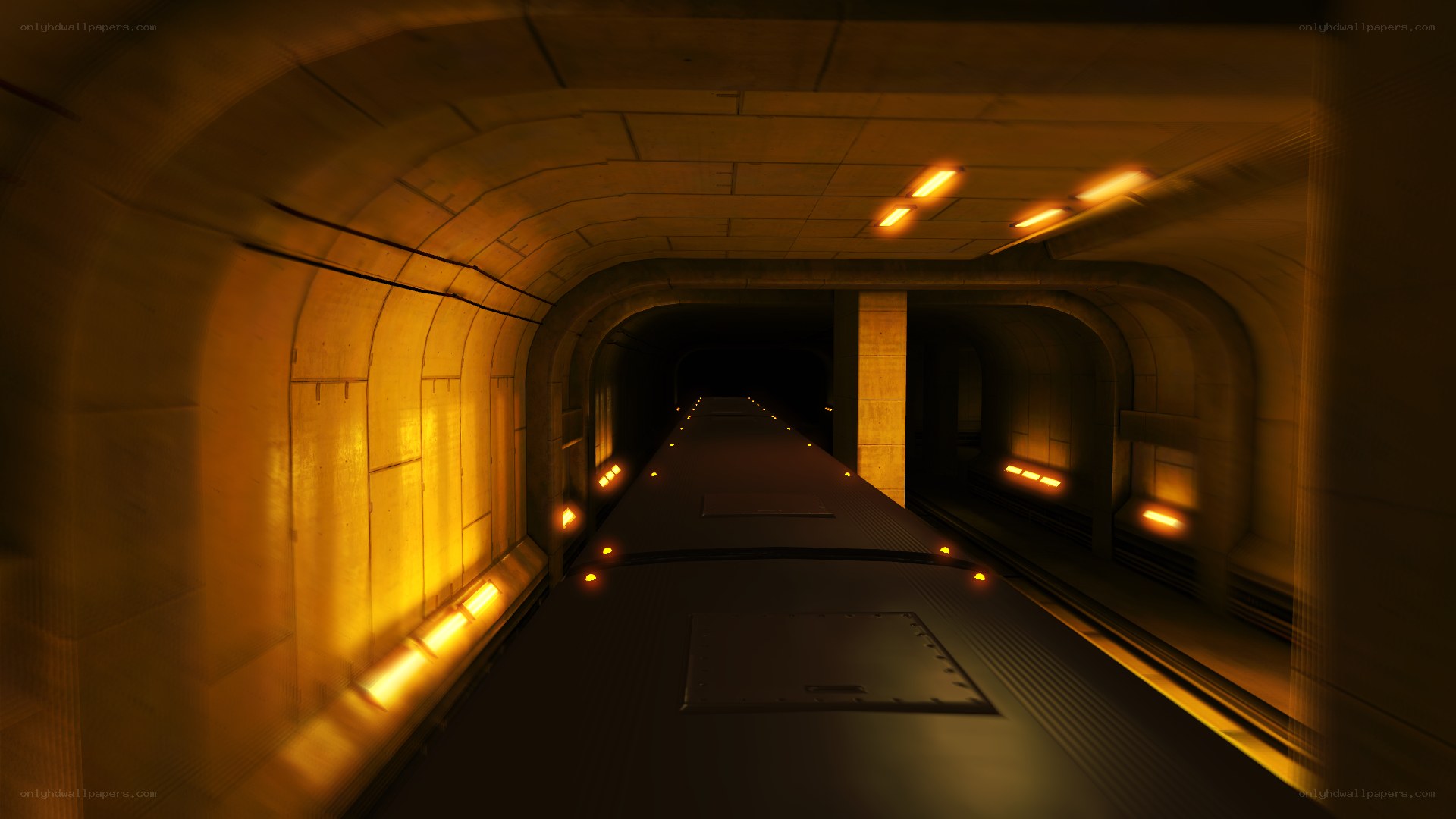 train tunnel interior