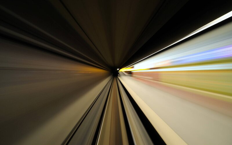 Train Tunnel Motion Blur — Black