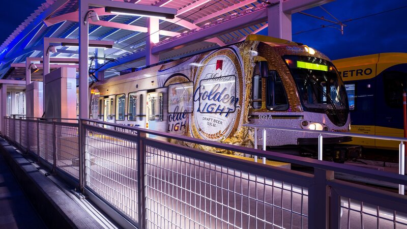 Train with Beer Advertisement