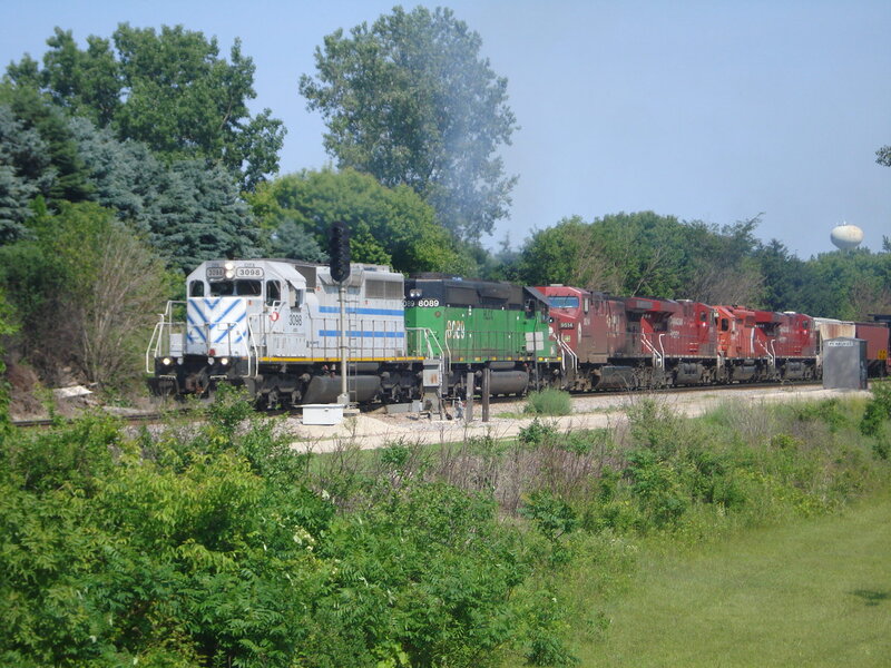 Train with multiple locomotives