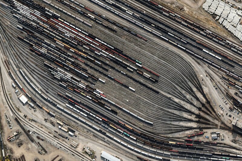 Train Yard from Above
