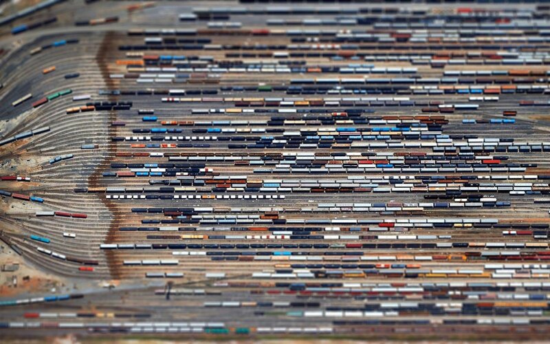 Train Yard with Containers