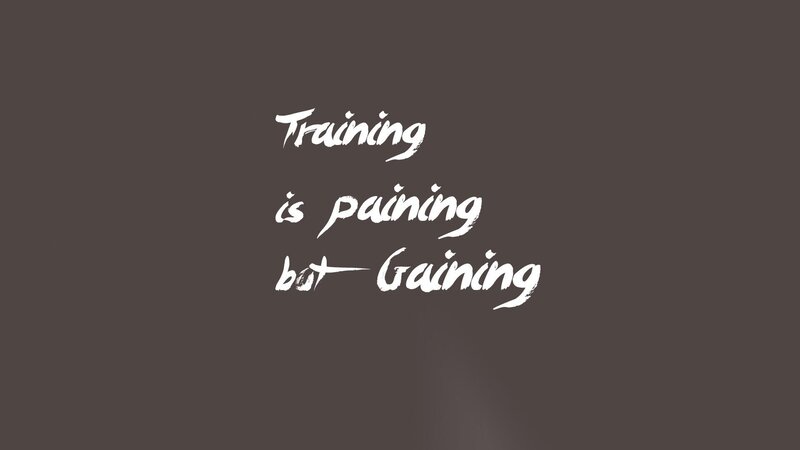 Training is pain but gaining