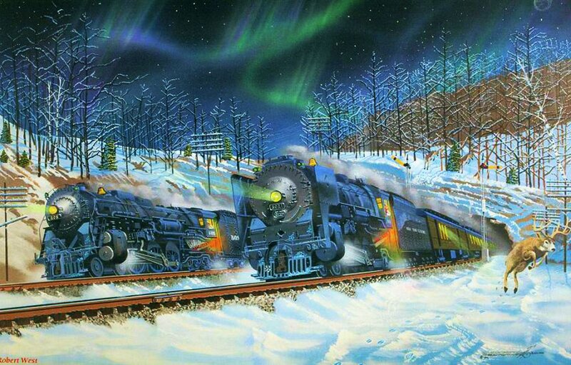 Trains in Snow