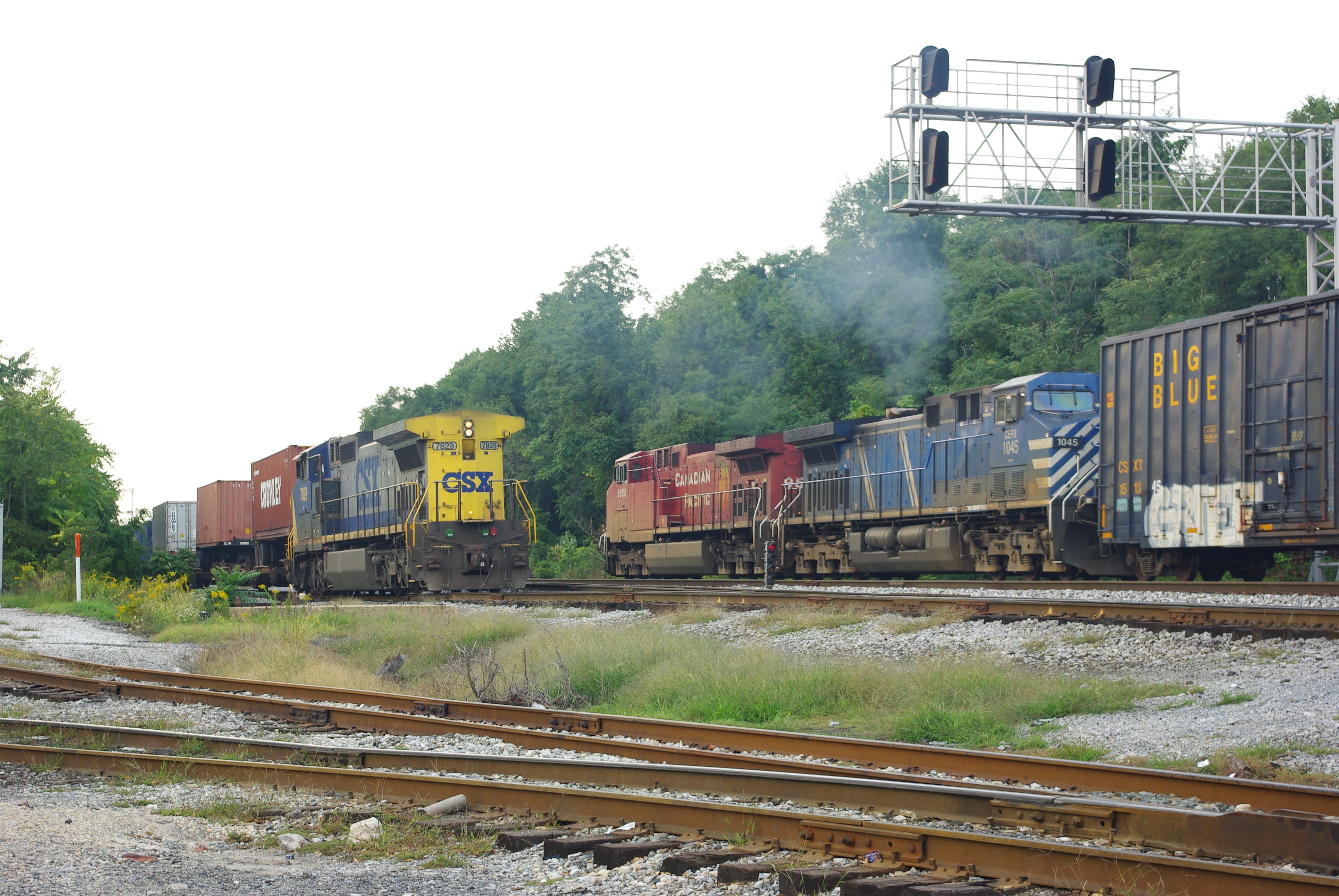 Trains on parallel tracks