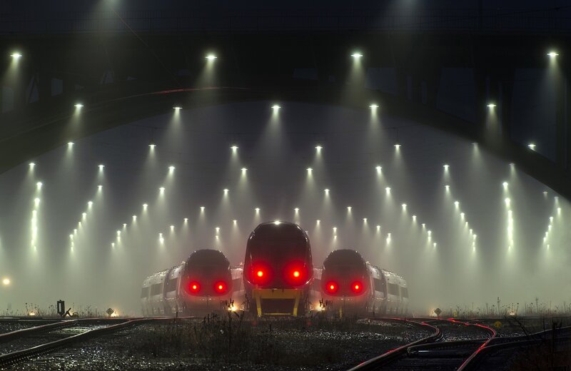 Trains under Bridge