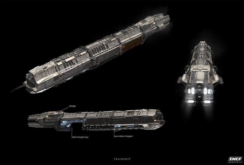 Trainship Spacecraft