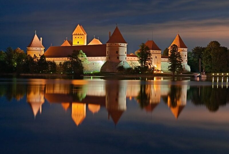 Trakai Island Castle — Blue, Serene