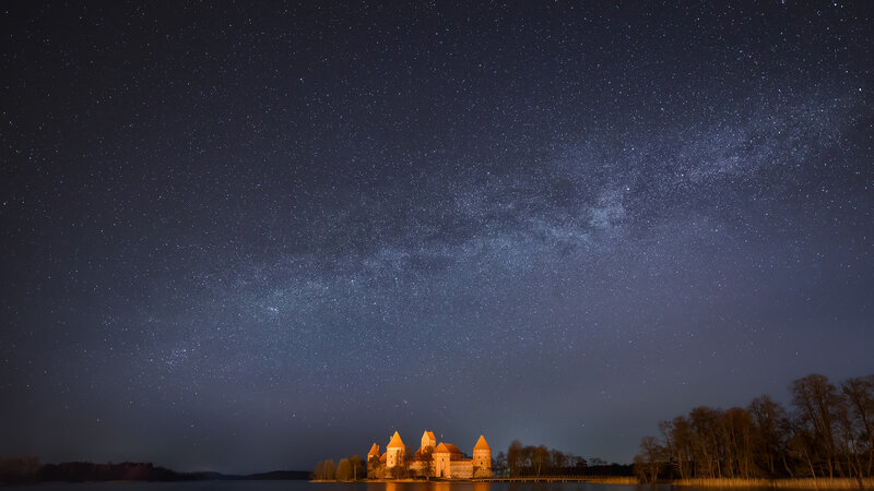 Trakai Island Castle — Dark Blue