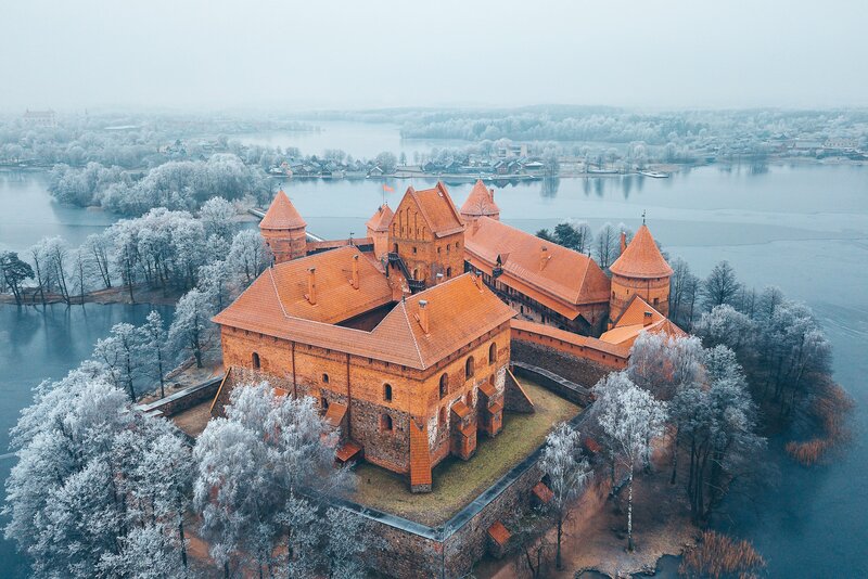 Trakai Island Castle — Orange