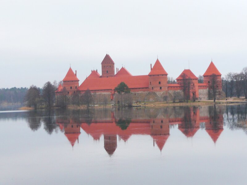 Trakai Island Castle reflection