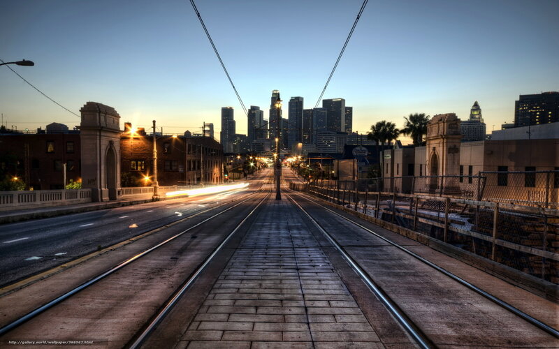 Tram Tracks on Bridge