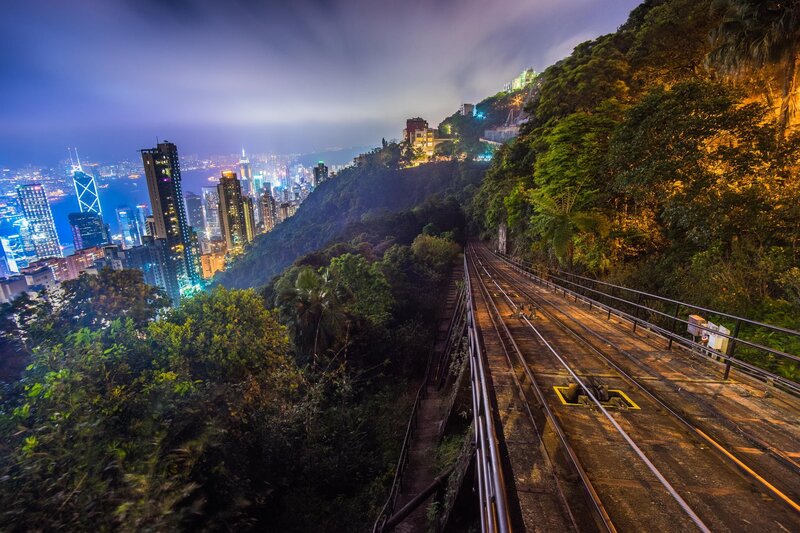 Tram Tracks on Hillside