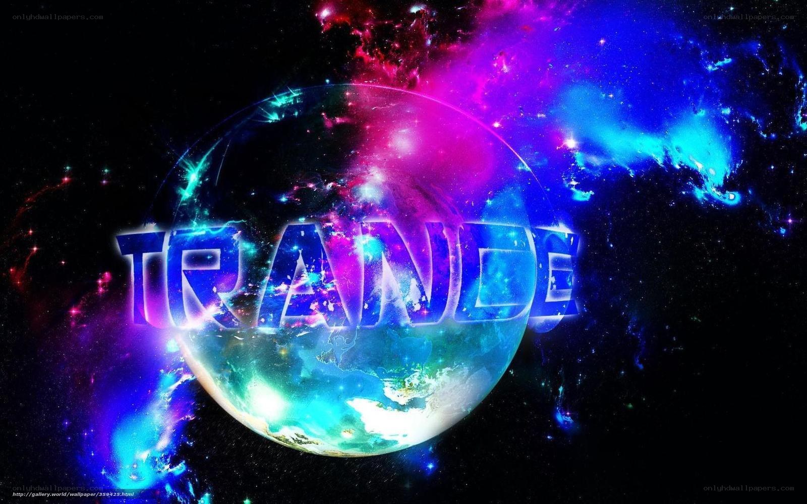 Trance music space art