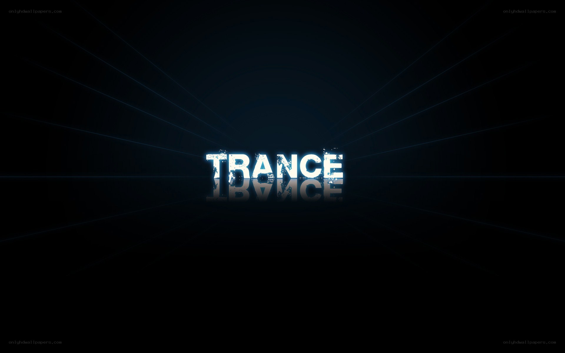 Trance music text art