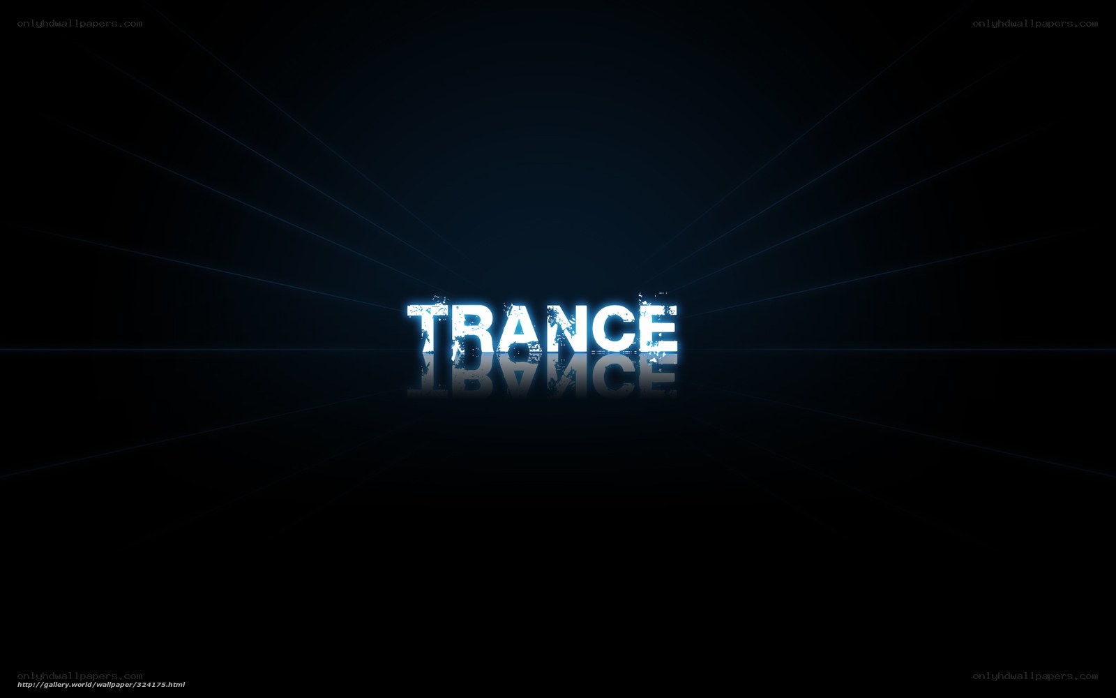 Trance music text design