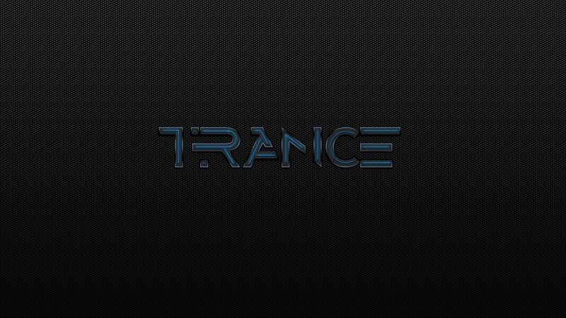 Trance text on dark background
