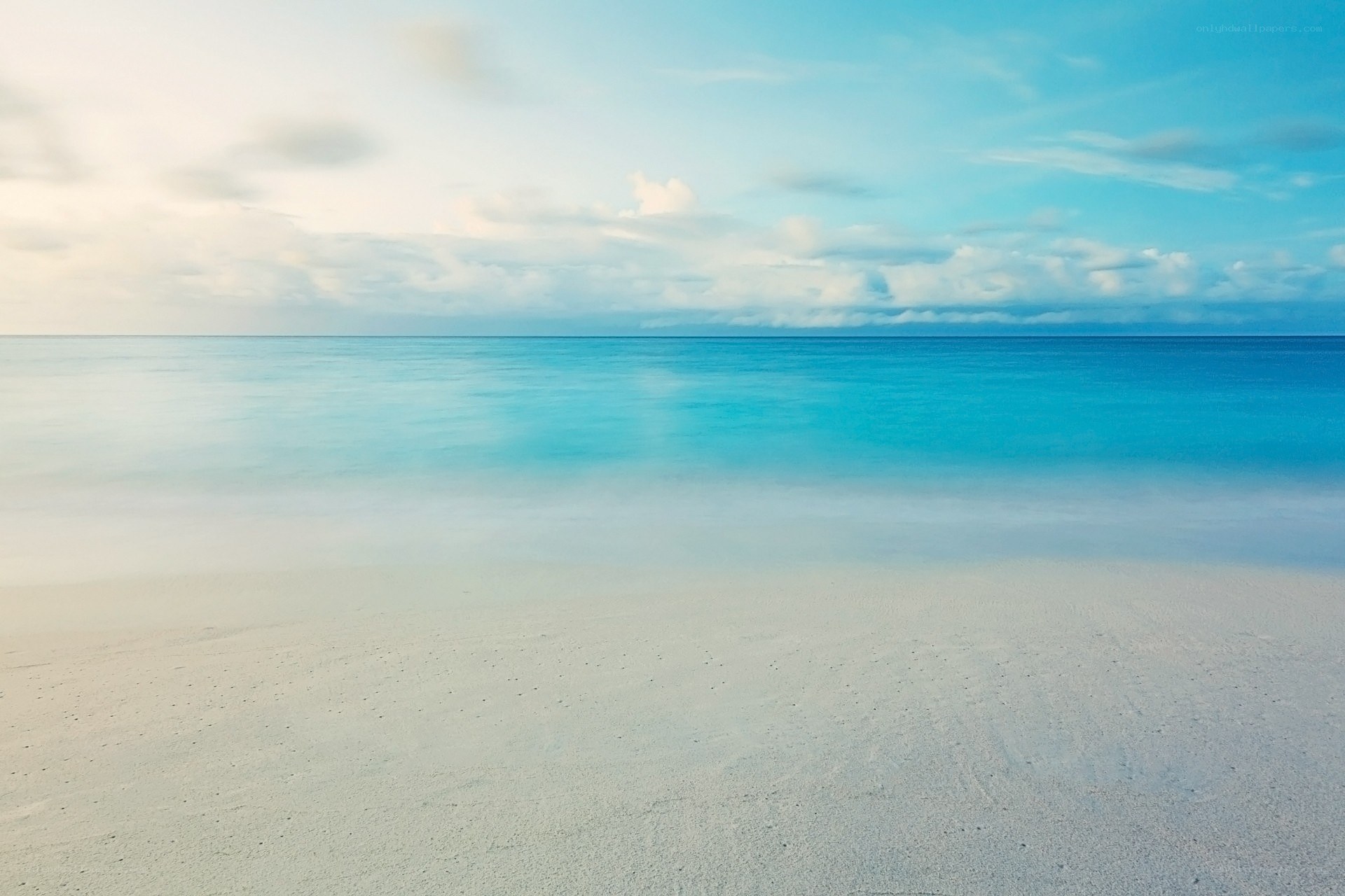 tranquil beach at dawn